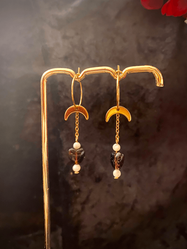 Boucles d’oreilles Coeurs épris de l’obscurité 