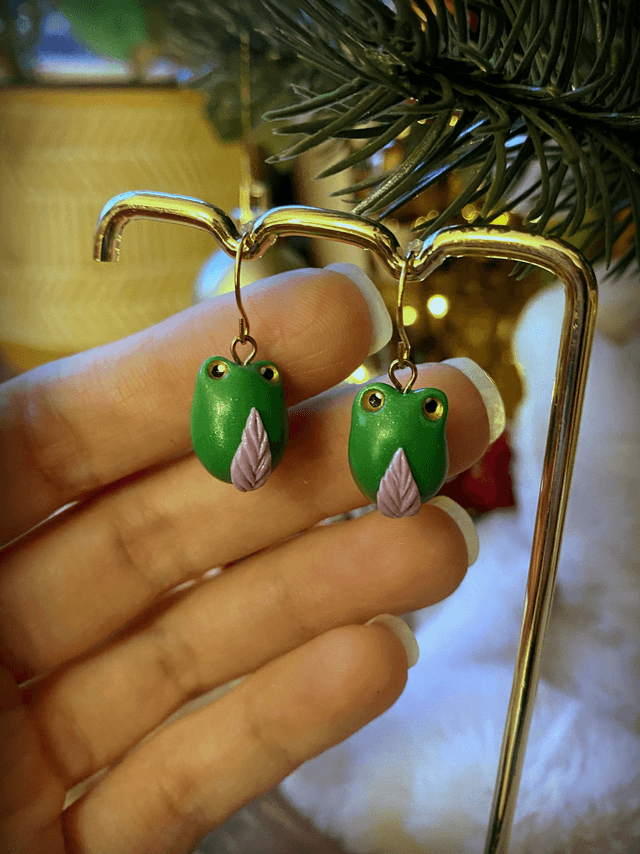 Boucles d'oreilles pendantes grenouilles