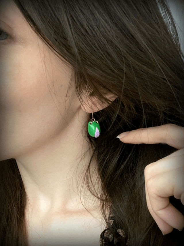 Boucles d'oreilles pendantes grenouilles