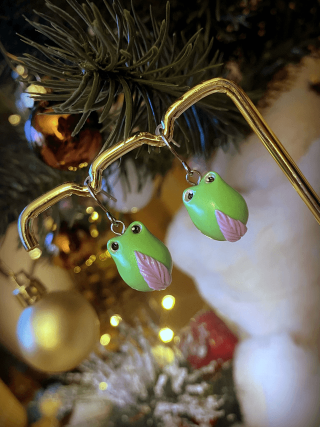 Boucles d'oreilles pendantes grenouilles